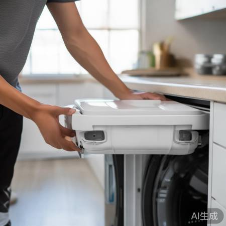 装回保护盖，盖上洗衣机盖，安装