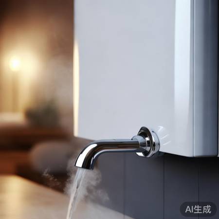 壁挂炉热水出口，生活便利之源。