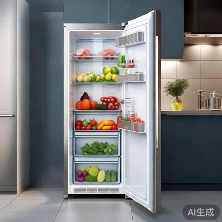 大容量冰箱，全家日常无忧。