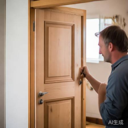 调整门扇间隙，开关顺畅。