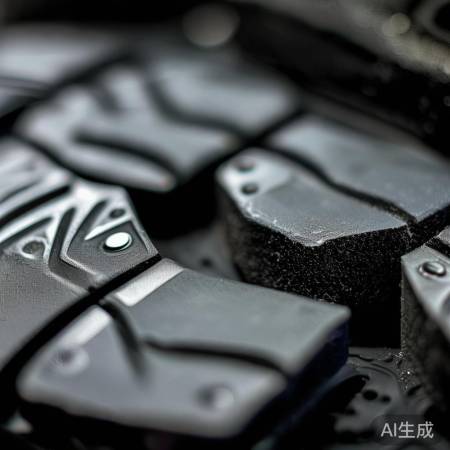 刹车片：橡胶/金属，黑色/灰色