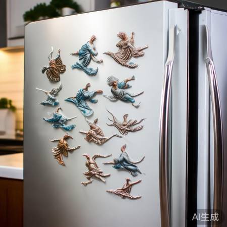 冰箱贴实用，磁性强，图案美心情