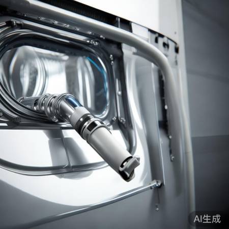 洗衣机进水管，供洗涤与加热。