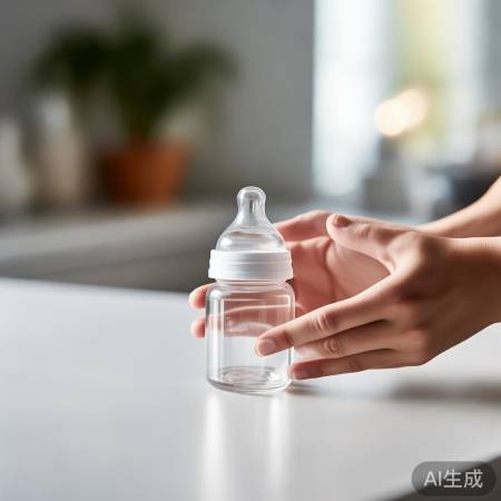 消毒奶瓶后，巧拿防污染