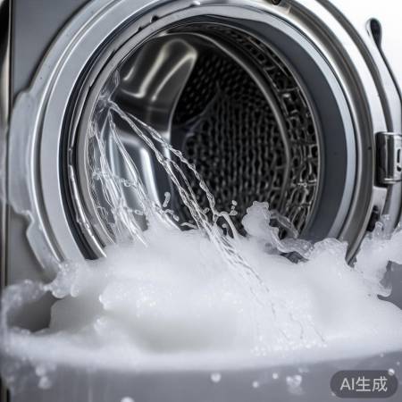 洗衣机空洗后，醋水泡，苏打去污