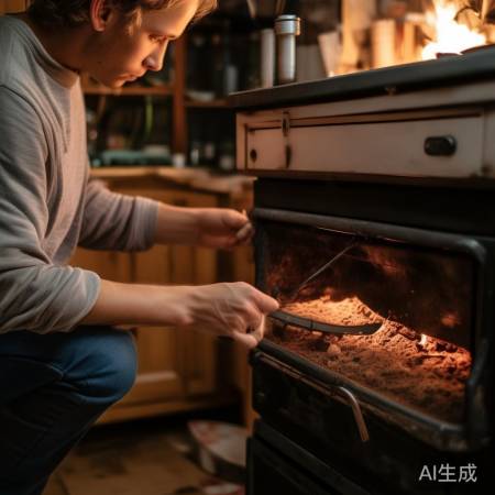 细铁丝通火孔，轻柔勿变形