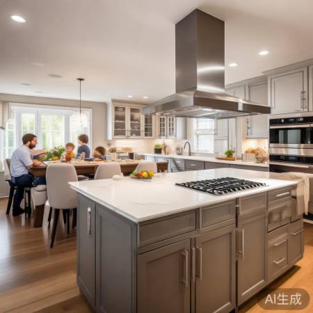 吸油烟机位置之争，餐桌上方可行