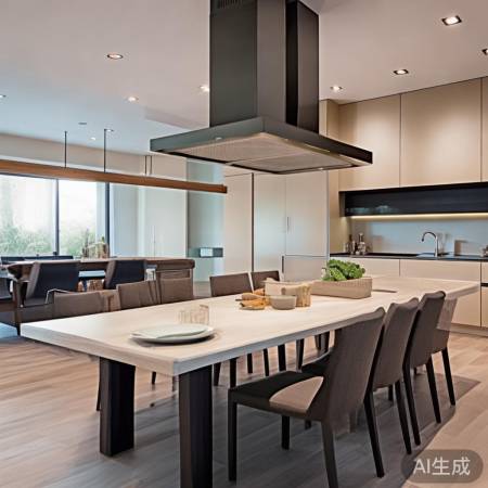 “餐桌吸油烟机，空间大才可行”