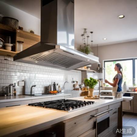 厨房通风吸油烟，管道畅通保健康