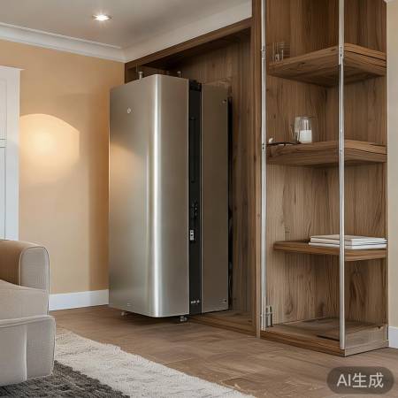 伸缩置物架解壁挂炉遮挡，家居更