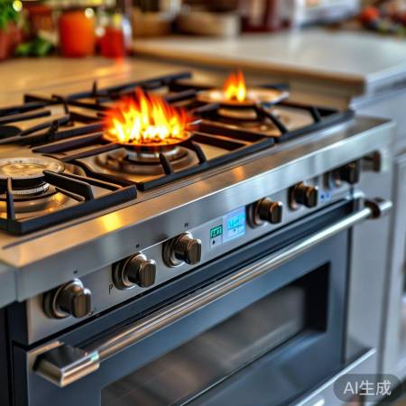 “KGSO燃气灶，烹饪轻松美味