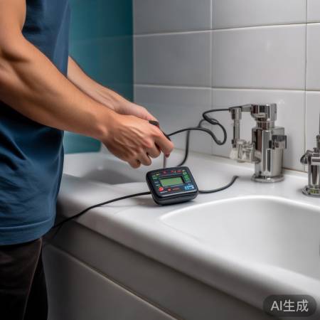 用万用表测热水器螺丝电阻，防漏