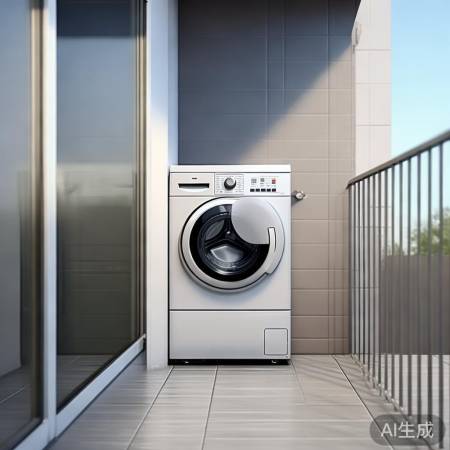 阳台洗衣机槽，美观实用兼顾