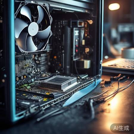 主板散热不良，清尘换风扇可解决