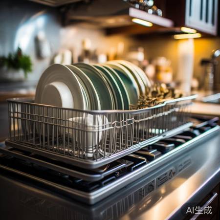 集成灶盘子分类摆放，方便快捷。