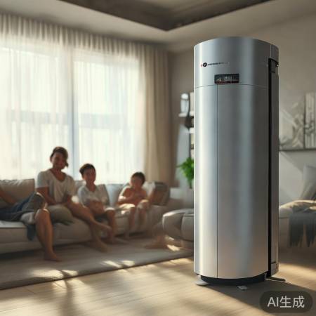 “海中央尔空调，清凉健康家居必