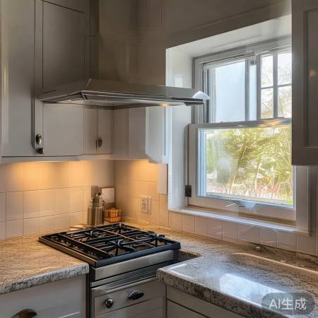 厨房通风妙招：油烟机旁设小窗