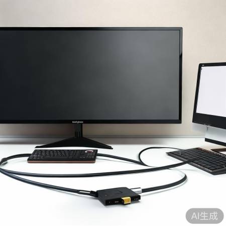 电脑电视HDMI连接，一步到位