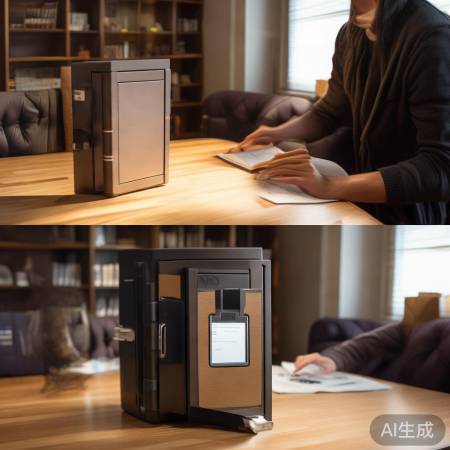 仿真书柜保险柜简易安装解锁法