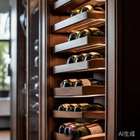 酒柜：美酒佳酿，精致照明