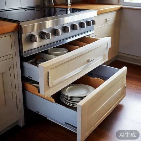 集成灶抽屉分类存盘，合理利用空