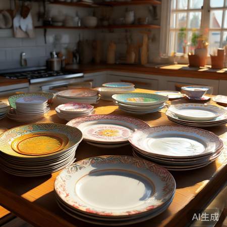 厨房装饰，美盘点缀，亮丽风景。