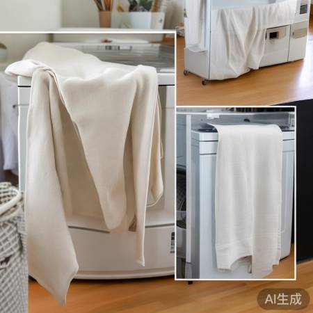 洗衣机盖布 DIY，棉麻帆布透