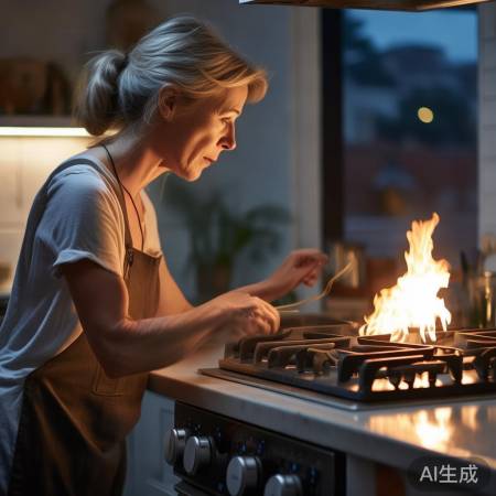 燃气灶火焰不稳，压力调节或检修