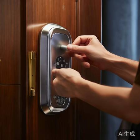 指纹锁电池检查，电量充足保障安