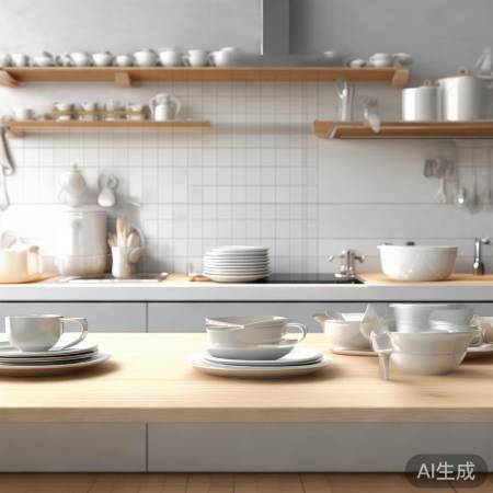 餐具摆放，保持间距消毒佳