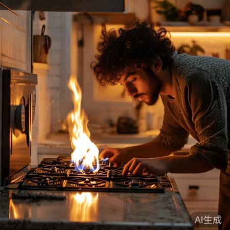 燃气不稳，风门调节或管道需检修