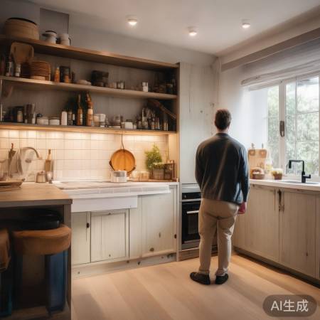 “海尔集成灶，厨房布局巧，烹饪