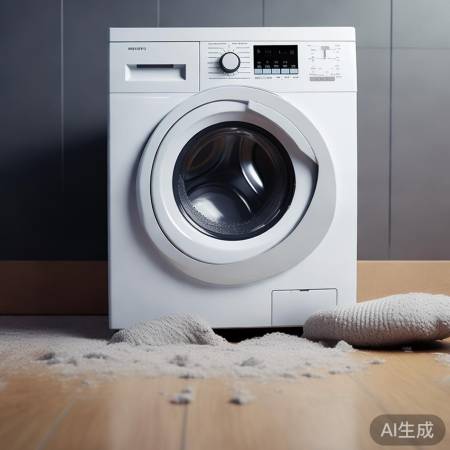洗衣机安装不稳，运行晃动。