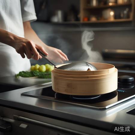 集成灶蒸鱼，省空间，操作简便，