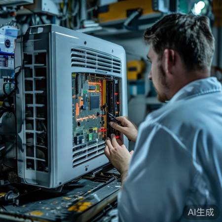 空调故障排查：查电路板烧毁或接