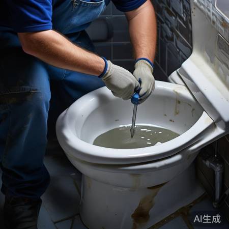 拆马桶底座：螺丝刀拆螺丝，带胶