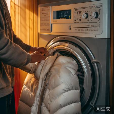 羽绒服洗涤，选30度温水。