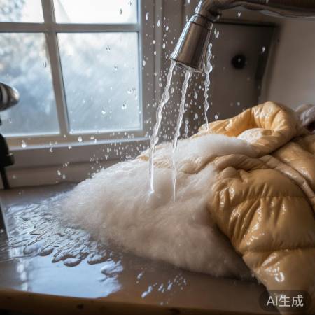 手动漂洗，羽绒服清爽如新