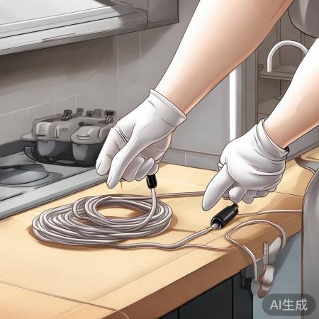 两孔电源线接法简单，注意稳固避