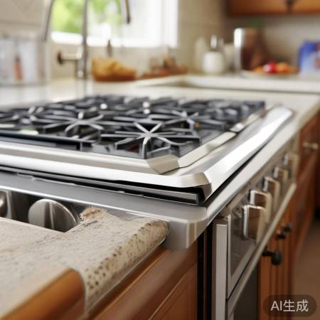 厨房美颜术：集成灶压边条巧遮瑕