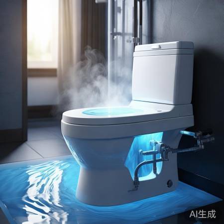 水暖式马桶，热水系统加热，恒温