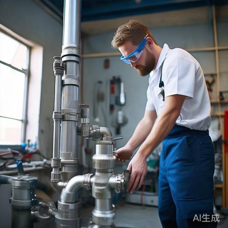 水管连接，检查无漏水，成功！
