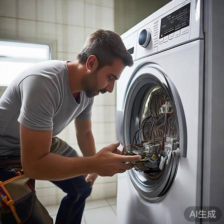 洗衣机电路检查，确保安全运行。