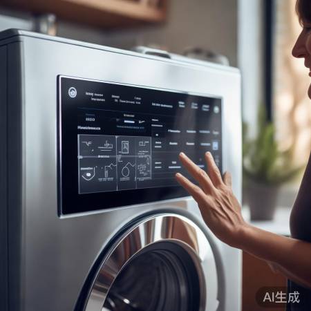 智能洗衣机，触控便捷，洗涤无忧