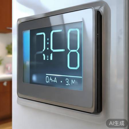 壁挂炉显示屏，水压值0815M