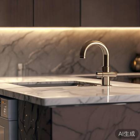 嵌入式洗手台+洗衣机=高端厨房