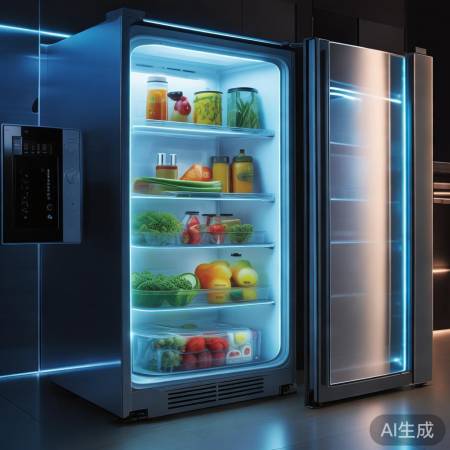 冰箱LED照明，触控开关，科技