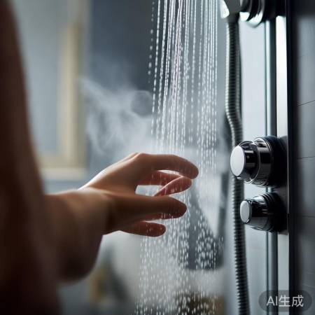 “美的热水器：水温调节，洗澡舒