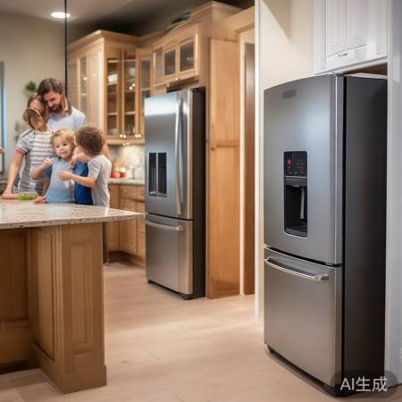 厨房空间定冰箱深度，小选浅，大