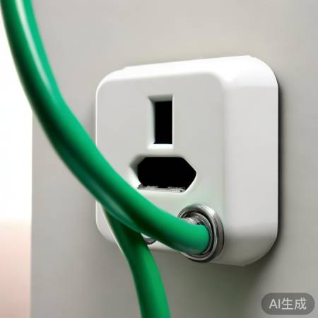 确保绿线接金属色地线孔，接触良